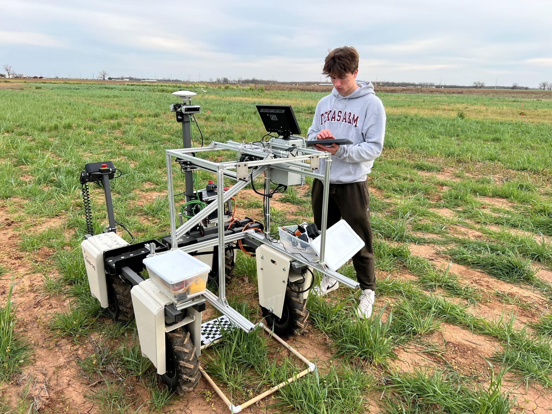 Starting the farm robotics data collection robot