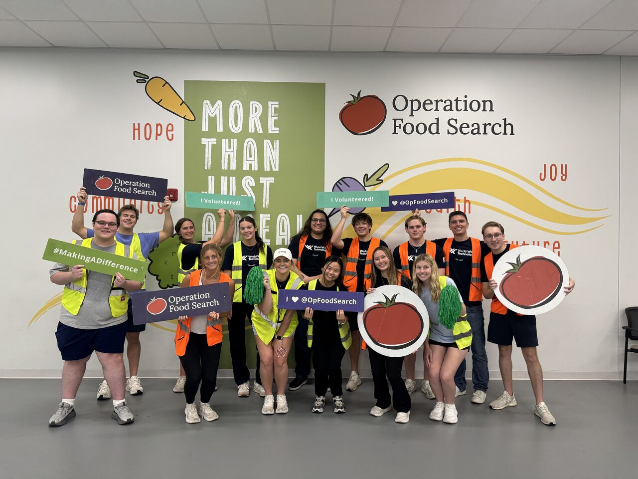 Volunteering with WWT at Operation Food Search